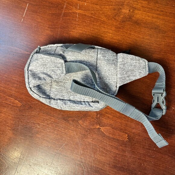 ADIDAS Grey Charcoal Space Dye Zipper Fanny Pack Crossbody Bag - Picture 5 of 11